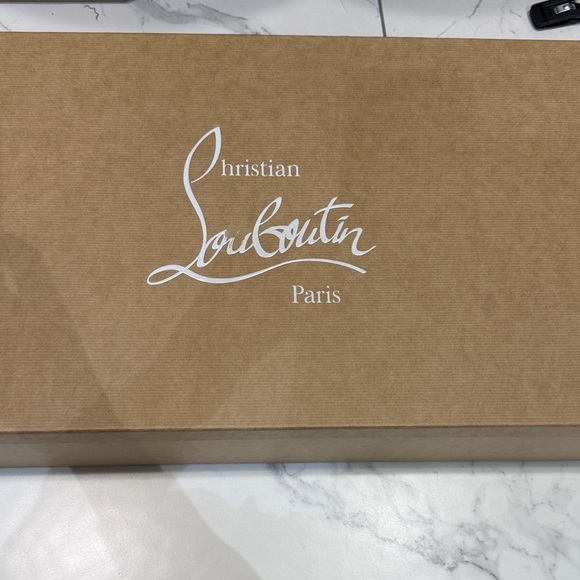 Christian Louboutin Black Suede Over-the-Knee Boots with Red Soles - Picture 8 of 9